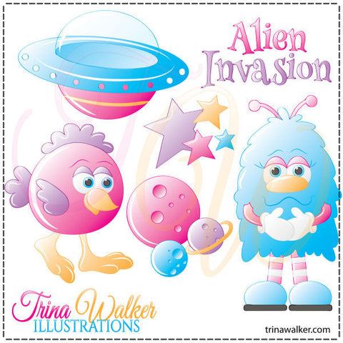 Alien Invasion 1 Clip Art Download